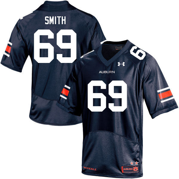 Men's Auburn Tigers #69 Colby Smith Navy 2021 College Stitched Football Jersey